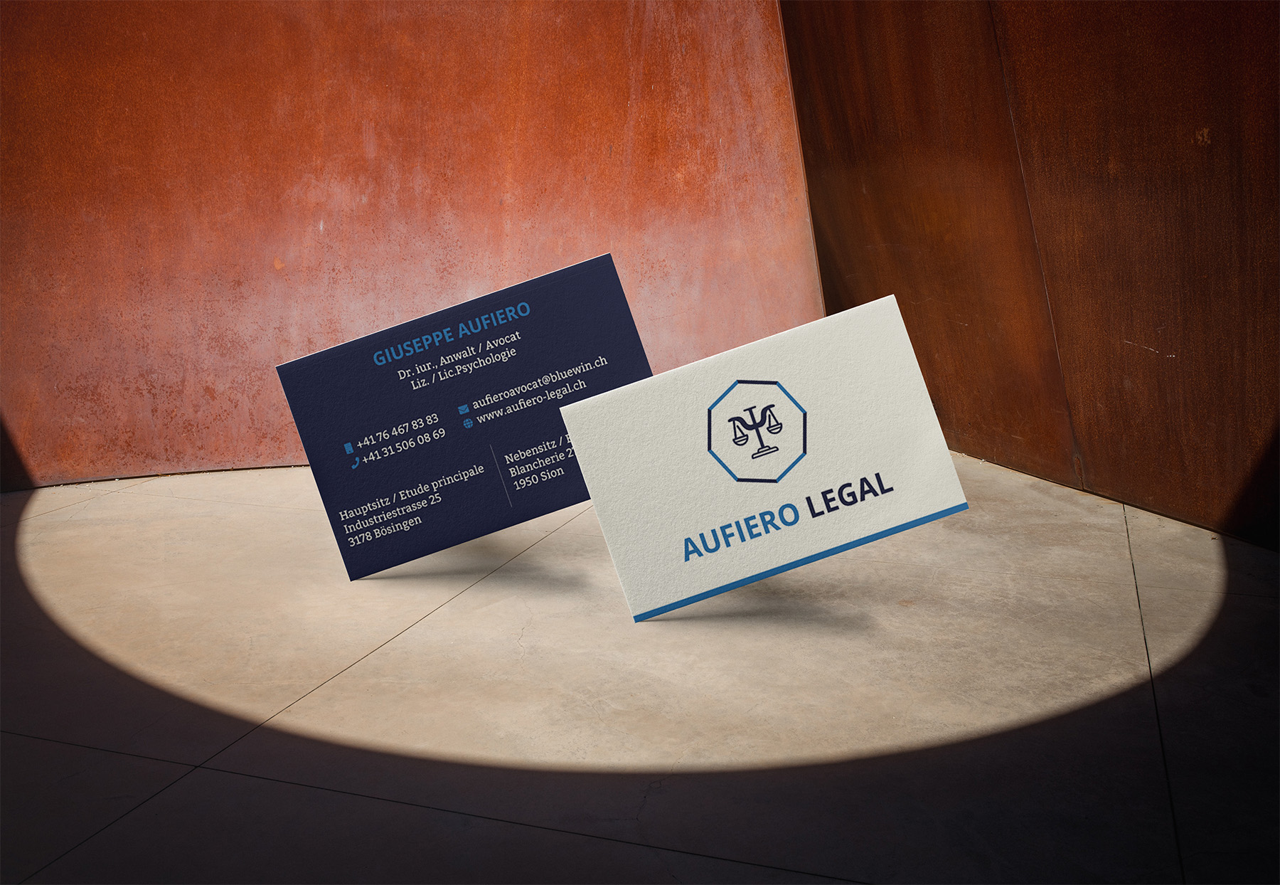 Grafikdesign und Branding für Visitenkarten
