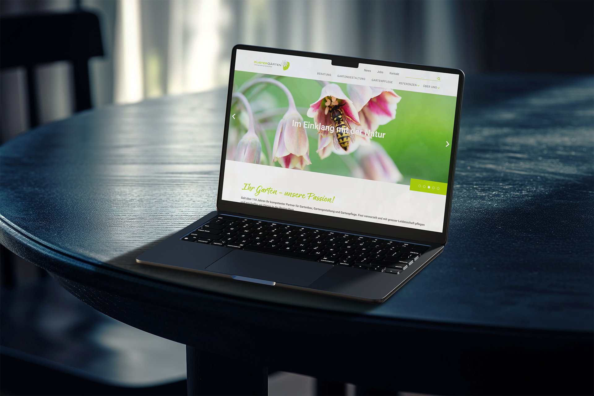 Kuster Gärten: TYPO3, Webentwicklung, Webdesign
