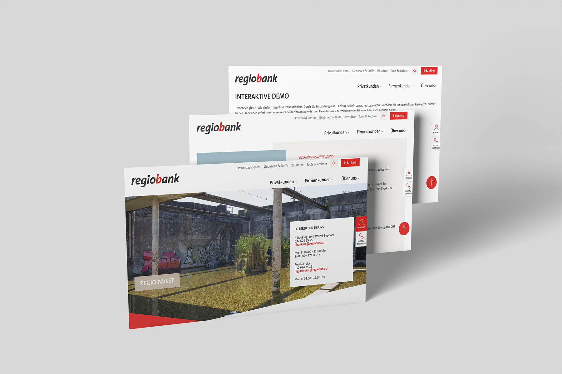 Regioinvest: TYPO3, Webentwicklung