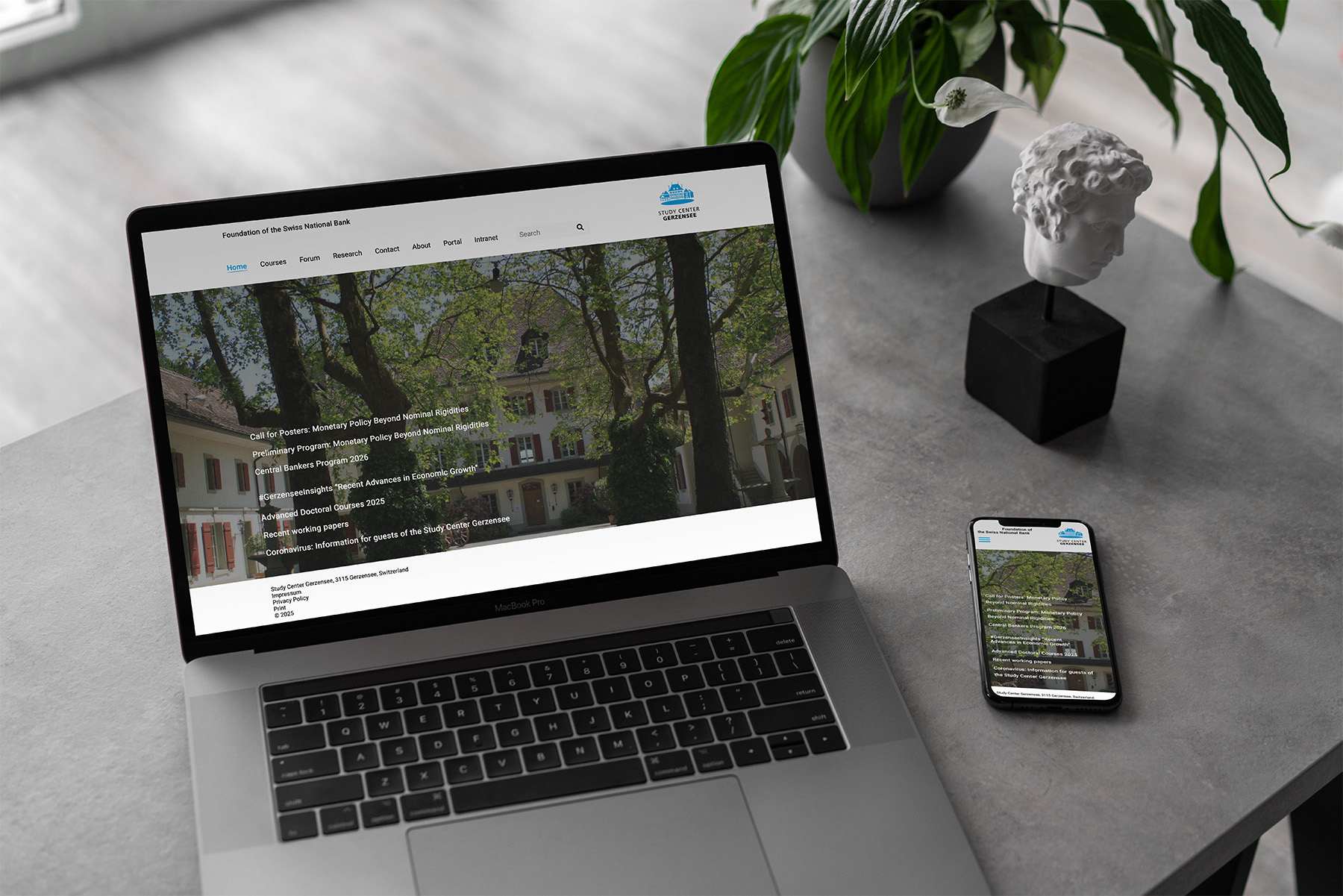 Study Center Gerzensee: TYPO3, Webentwicklung, Webdesign