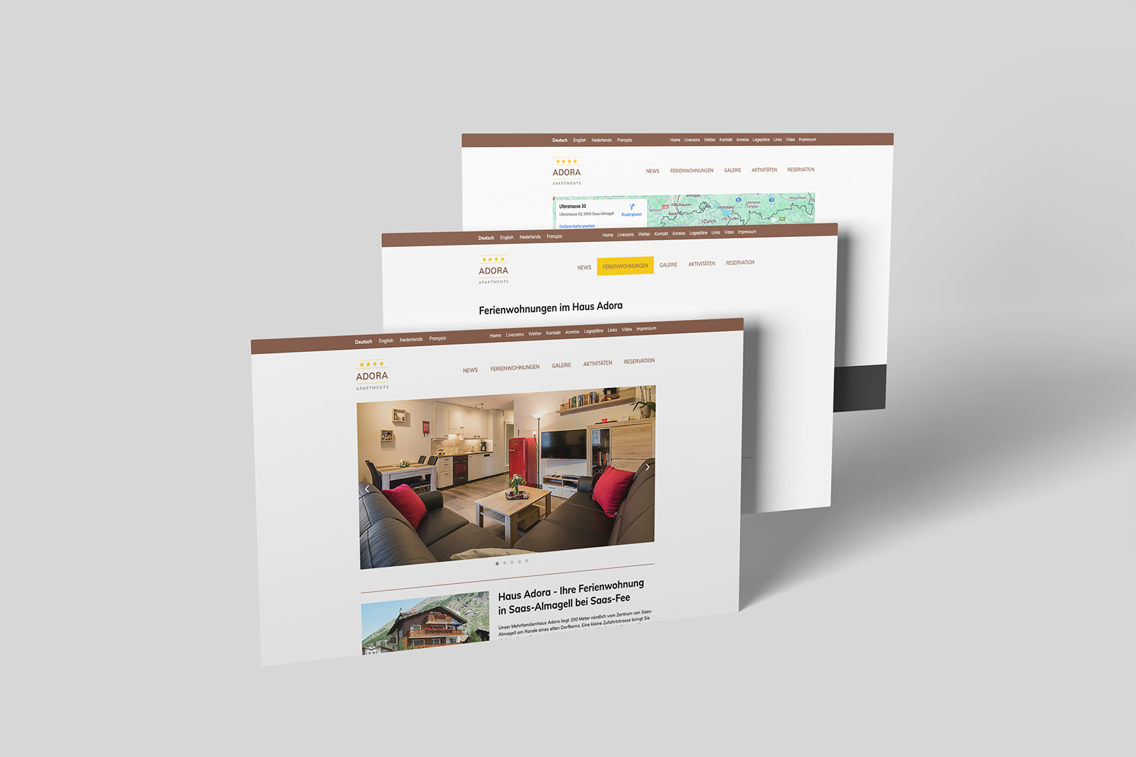 Webdesign für Hotels und Ferienwohnungen